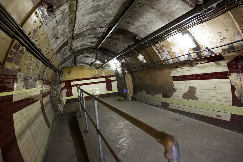 A view of walkway into the station. Photo: Dan Kitwood/Getty Images.